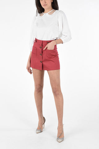 Shorts in Cotone Stretch con Tasche a Toppa