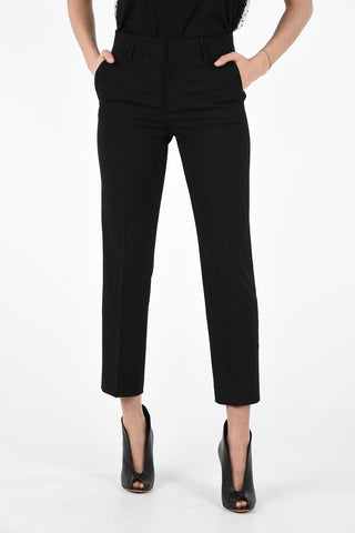 Straight Fit Pants with Hidden Closure 