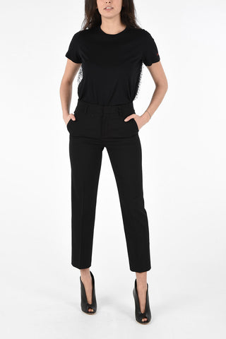 Straight Fit Pants with Hidden Closure 