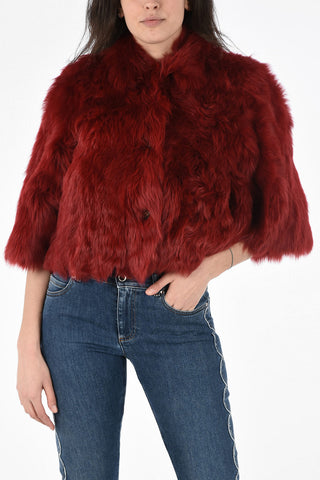  Reversible Shearling Crop Jacket
