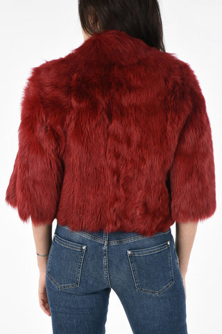  Reversible Shearling Crop Jacket