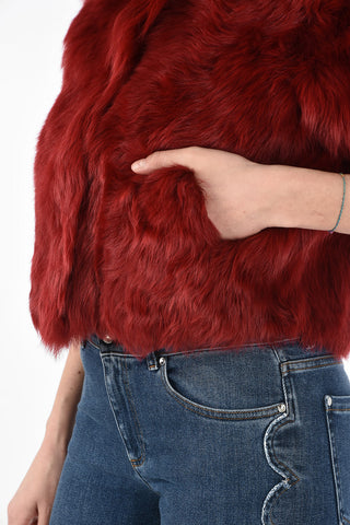  Reversible Shearling Crop Jacket