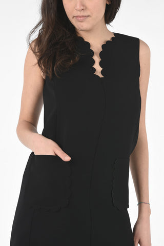 Floral Patch Pocket Shift Dress