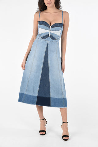 Denim Sleeveless Butterfly Dress