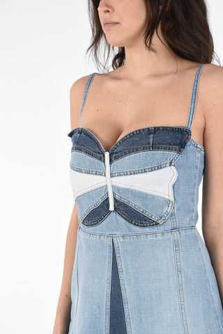 Denim Sleeveless Butterfly Dress