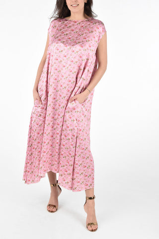 Floral Shift Dress with Flush Pockets