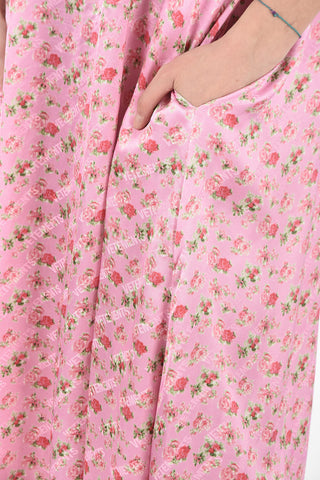 Floral Shift Dress with Flush Pockets