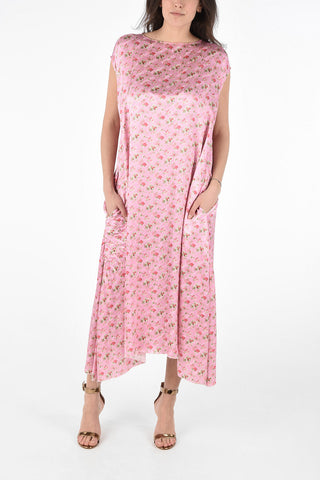 Floral Shift Dress with Flush Pockets
