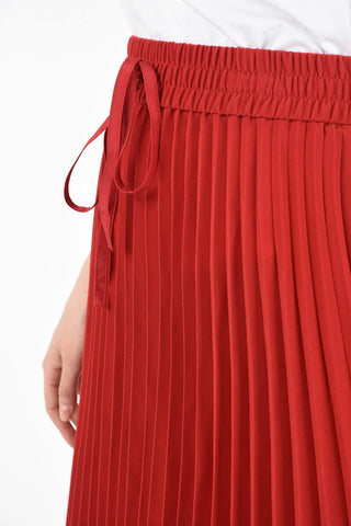 Drawstring Accordion Skirt 