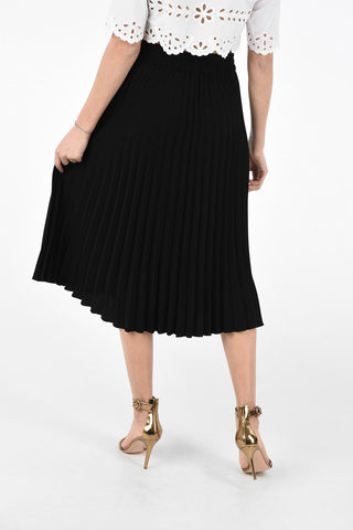 Accordion Skirt with Waist Drawstring Closure