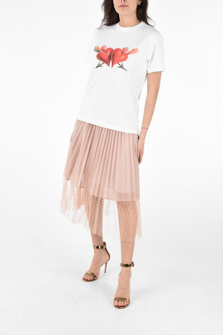 Cotton HEARTS Crew-Neck T-Shirt