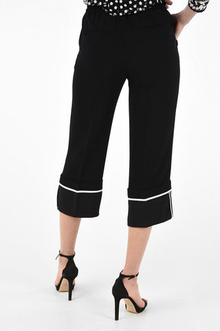 Joggers Crop Wide Leg con Coulisse 