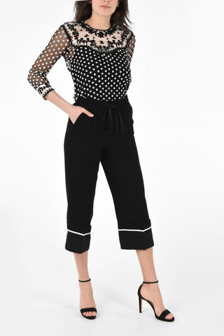Joggers Crop Wide Leg con Coulisse 