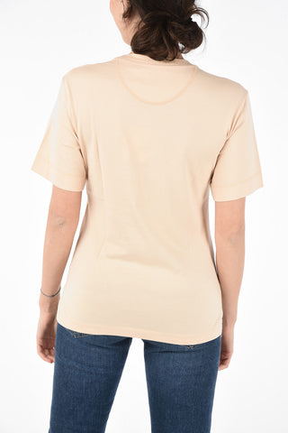T-Shirt Girocollo in Cotone 