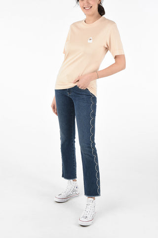 T-Shirt Girocollo in Cotone 
