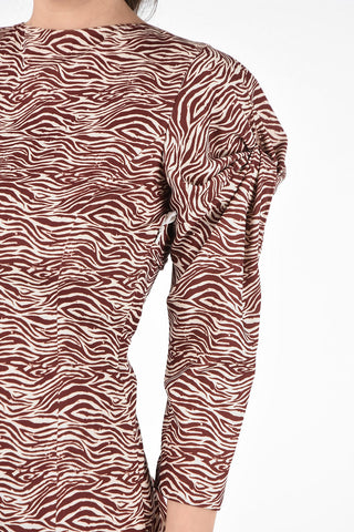 Zebra Printed Minidress