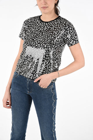 Sequined Spotted Top with Back Closure 