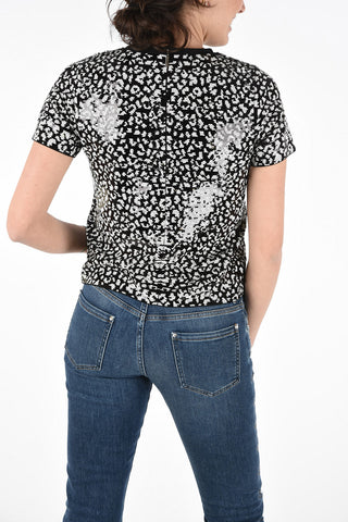 Sequined Spotted Top with Back Closure 