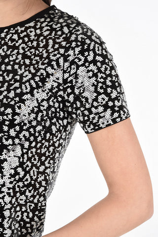 Sequined Spotted Top with Back Closure 