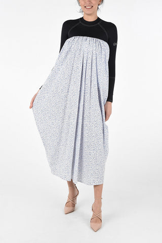 Long Sleeve Floral Dress with Flush Pockets