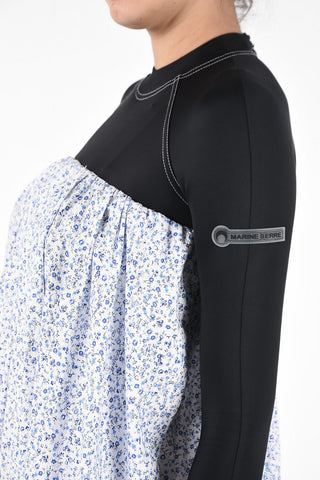 Long Sleeve Floral Dress with Flush Pockets