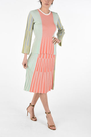 Striped Color Block Crew-Neck Sweater