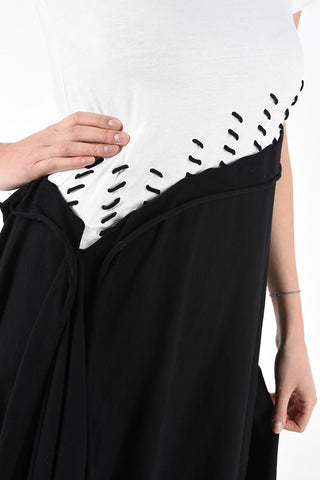 Cotton Asymmetrical Draped Dress