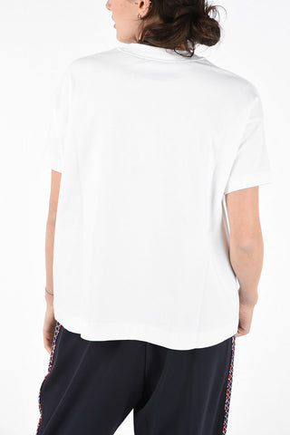 T-Shirt Oversize in Cotone con Ricamo