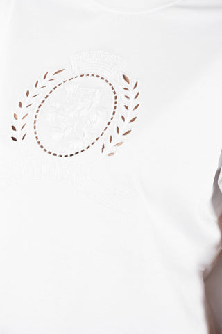 T-Shirt Oversize in Cotone con Ricamo