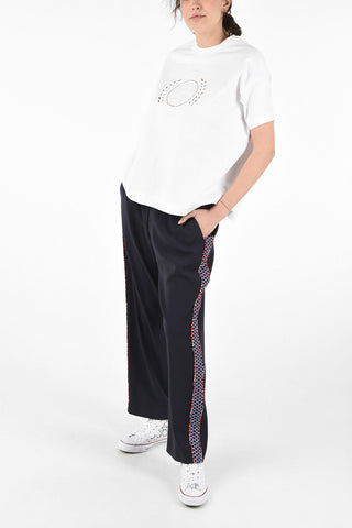 T-Shirt Oversize in Cotone con Ricamo