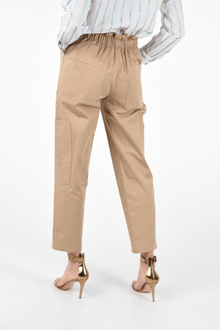 Hidden Closure Cargo Pants with Belt