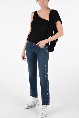One Shoulder GOES AND COMES Top