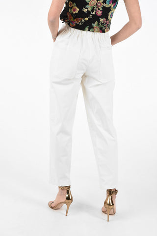 Hidden Closure Cargo Pants with Belt 