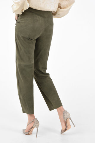 Suede High Waist Pants