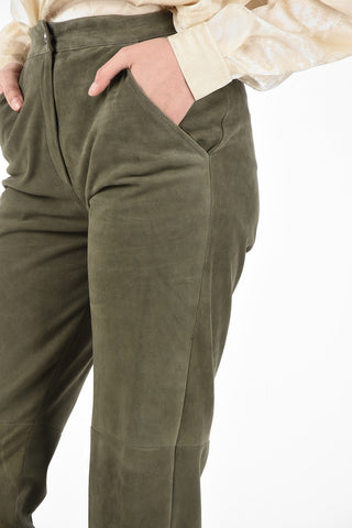 Suede High Waist Pants