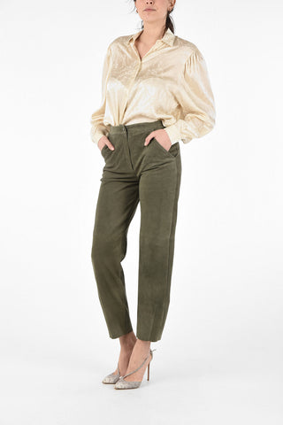Suede High Waist Pants