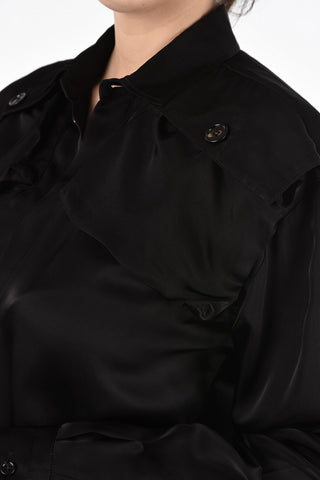 Camicia in Twill con Chiusura a Scomparsa 