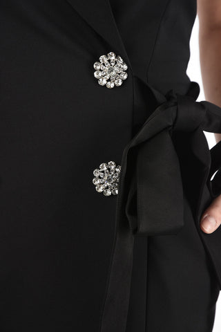 Double Breasted Shirtdress with Jewel Buttons