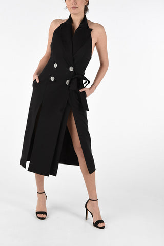 Double Breasted Shirtdress with Jewel Buttons