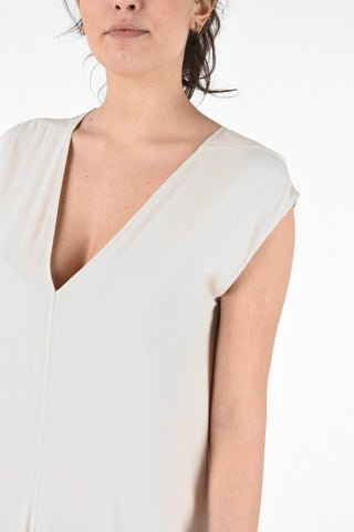 Sleeveless Floor V-Neck Dress