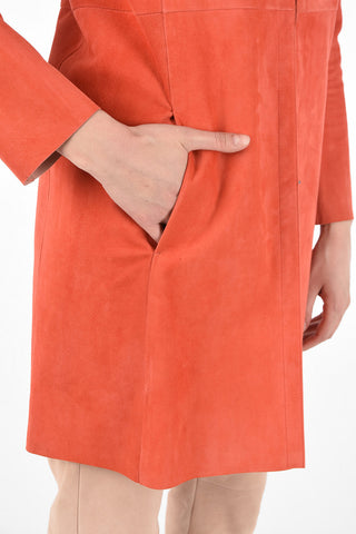 Suede Duster Coat