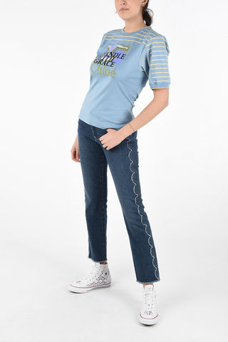 Cotton Printed Crew-Neck T-Shirt 