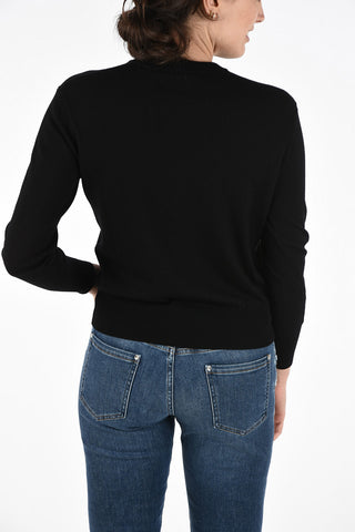 Maglia Girocollo in Lana Ricamata 