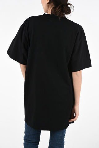 T-Shirt Oversize in Cotone con Stampa