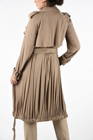 Trench Drappeggiato con Cintura