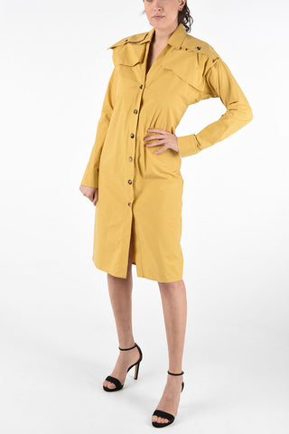 Cotton Long Sleeve Shirtdress