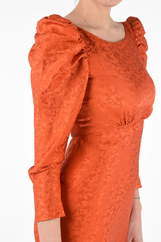 Floral Silk ALENA Long Sleeve Dress