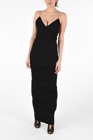 Sleeveless MAILLOT GOWN Dress with Back Split