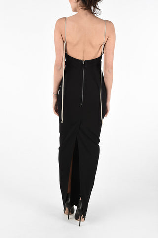Sleeveless MAILLOT GOWN Dress with Back Split