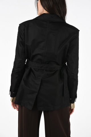Cropped Trench with Belt